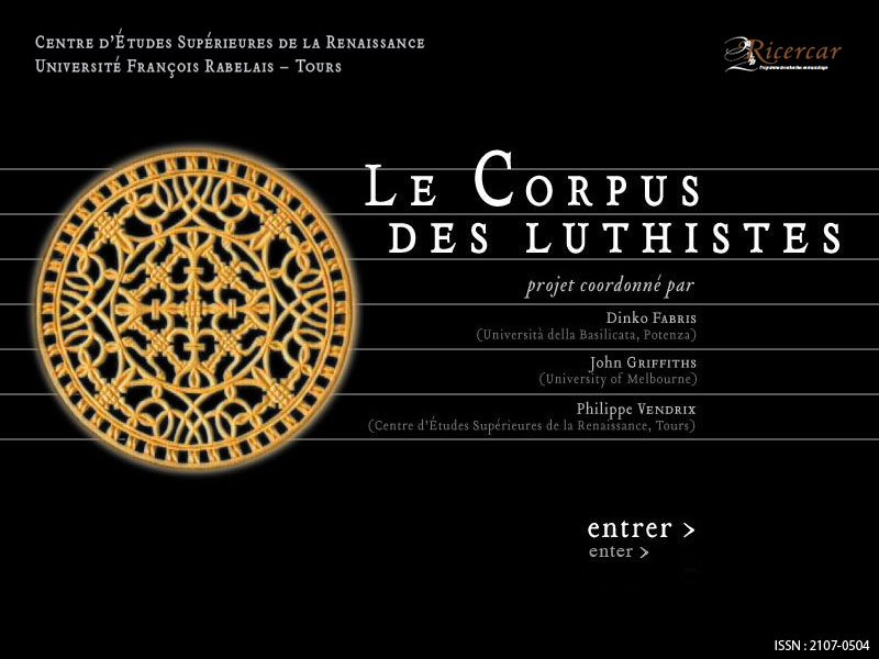 Le Corpus des Luthistes